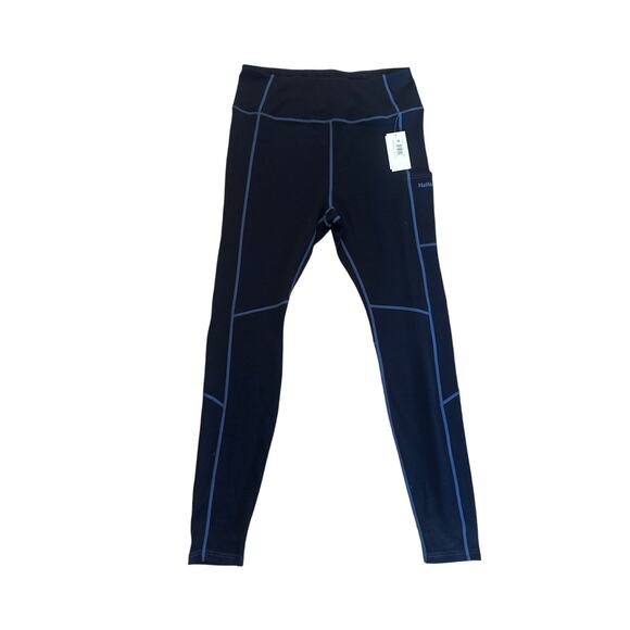 NWT Women XL Halfdays Navy Base Layer Hallie Merino Leggings Pants Midweight - Picture 1 of 7